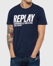 Load image into Gallery viewer, REPLAY M37252660 NAVY CREW T-SHIRT