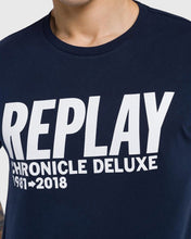 Load image into Gallery viewer, REPLAY M37252660 NAVY CREW T-SHIRT