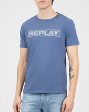 Load image into Gallery viewer, REPLAY M37632660 BLUE CREW T-SHIRT