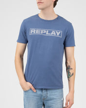 Load image into Gallery viewer, REPLAY M37632660 BLUE CREW T-SHIRT
