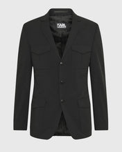 Load image into Gallery viewer, KARL LAGERFELD BLACK 155234-MILITARY JACKET