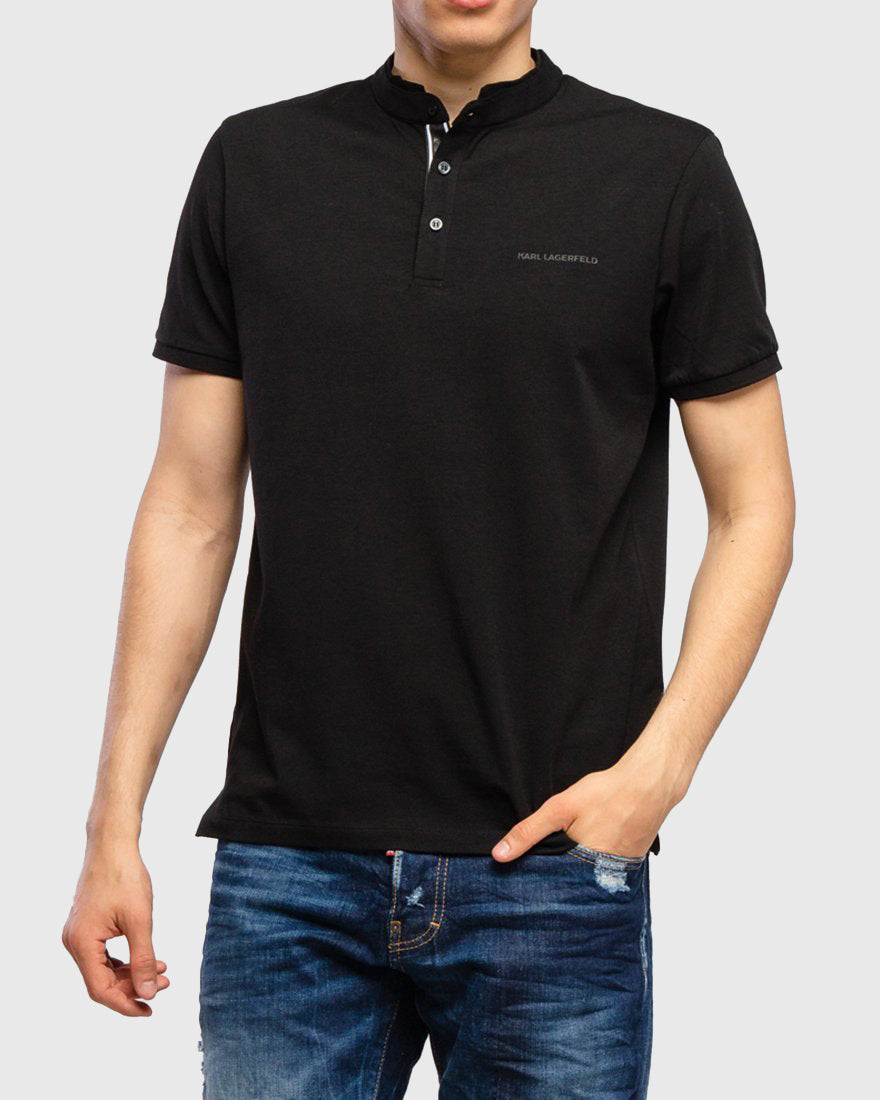 KARL LAGERFELD 755019 SS NAVY POLO