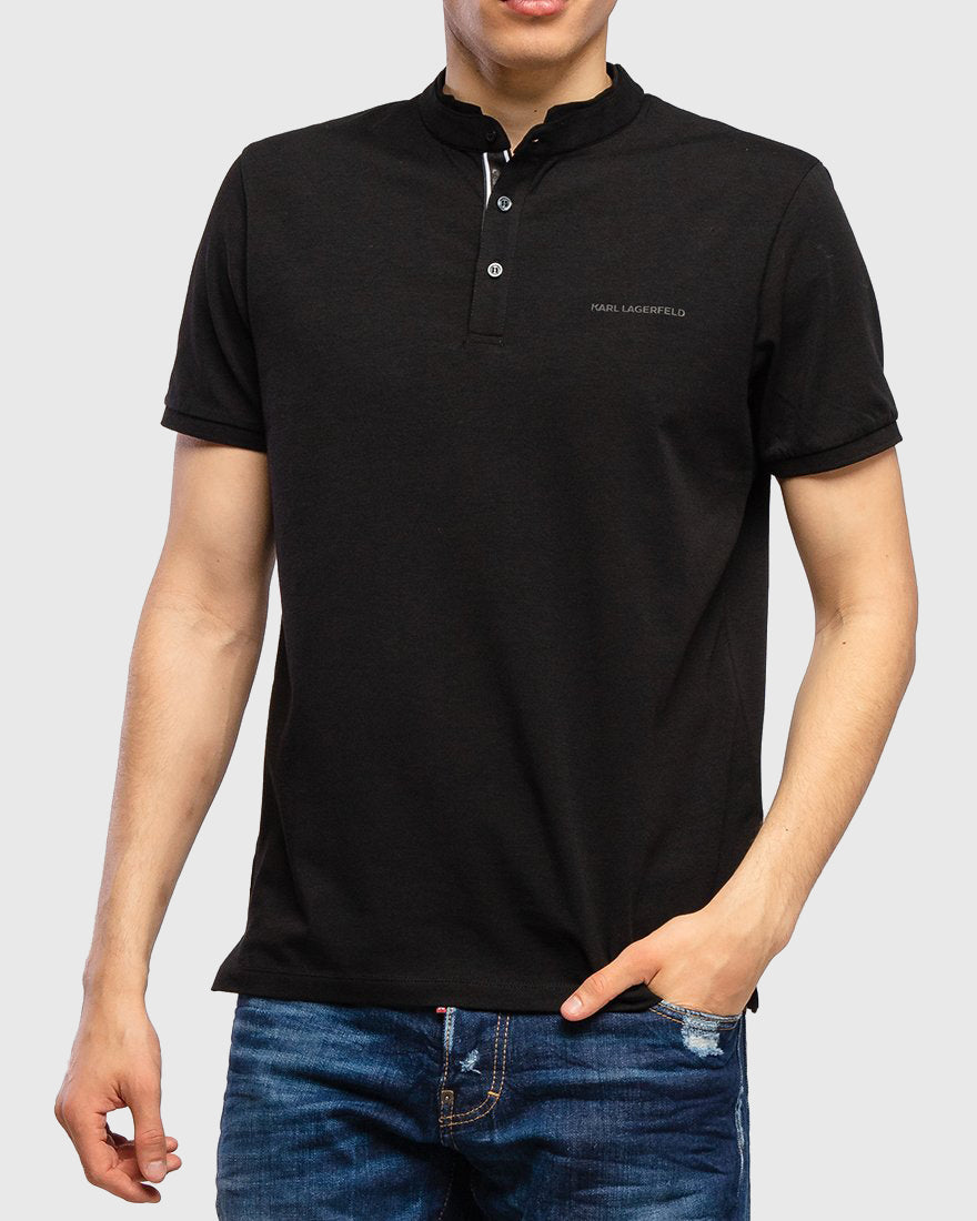 KARL LAGERFELD 755019 SS NAVY POLO