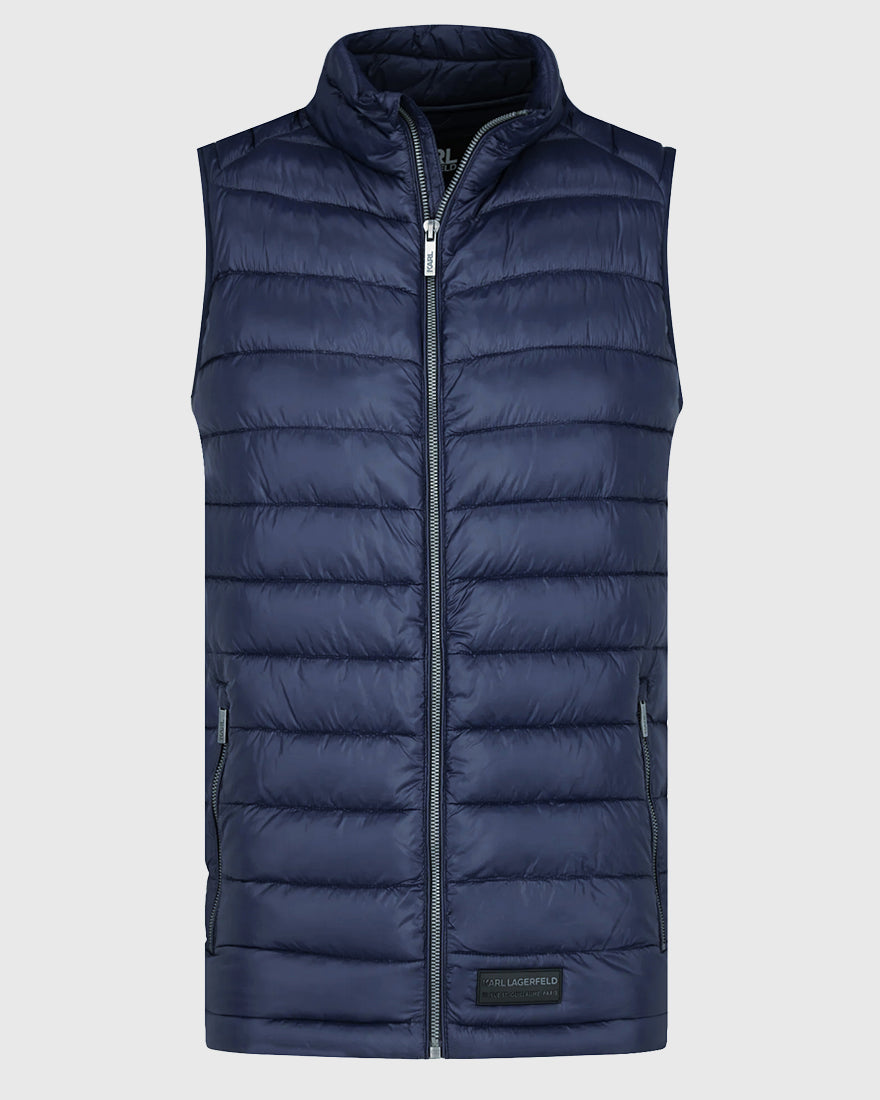 KARL LAGERFELD 505091 NAVY PUFFER VEST