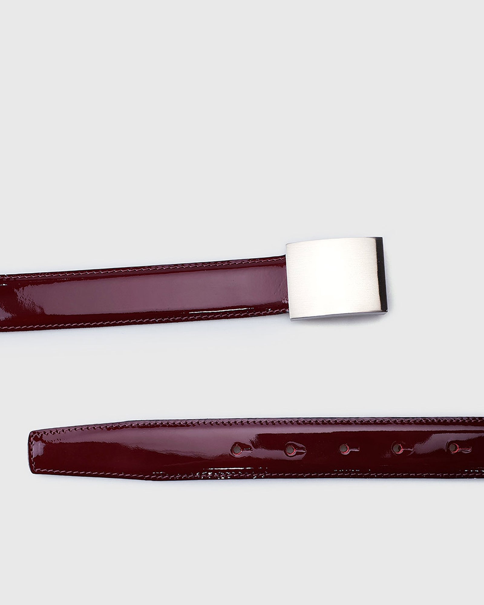 VINCENT& FRANKS / ROUGE 353M ITA MAROON PATENT LEATHER BELT
