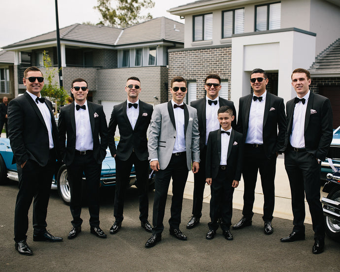 Daniel & the boys on the big day.