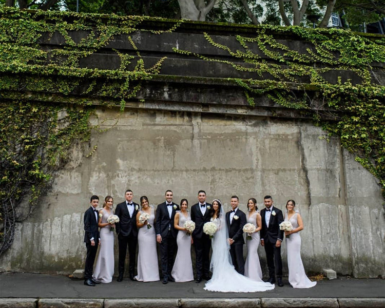 Adrian & the whole bridal party.