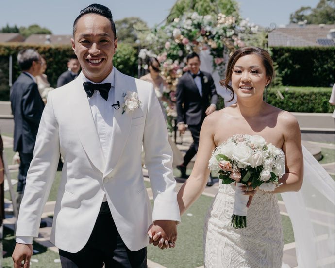 Bride & groom looking just sensational.