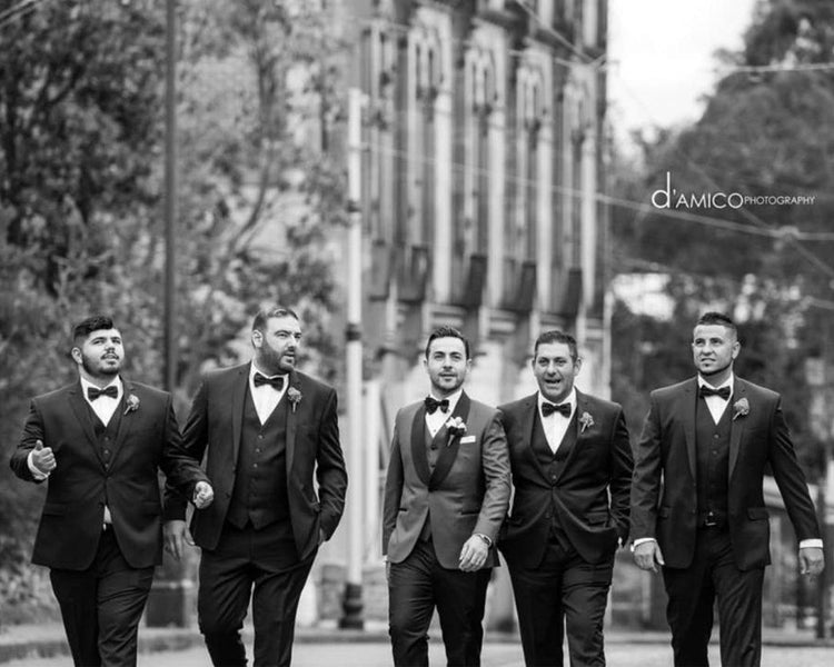 Sam & the boys on the big day.