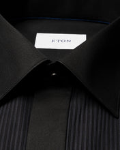 Load image into Gallery viewer, ETON 10001389118 BLACK PLISSE BIB-FRONT FRENCH CUFF EVENING SHIRT
