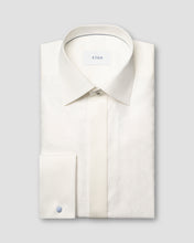 Load image into Gallery viewer, ETON 10001390002 OFF-WHITE BIB-FRONT LUREX SLIM FRENCH CUFF SHIRT
