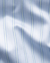 Load image into Gallery viewer, ETON 10001481122 WHITE COLLAR BLUE STRIPE SIGANTURE TWILL SLIM SC SHIRT

