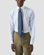 Load image into Gallery viewer, ETON 10001481122 WHITE COLLAR BLUE STRIPE SIGANTURE TWILL SLIM SC SHIRT
