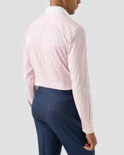 Load image into Gallery viewer, ETON 10001481152 WHITE COLLAR PINK STRIPE SIGNATURE TWILL SLIM SC SHIRT
