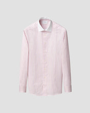 Load image into Gallery viewer, ETON 10001481152 WHITE COLLAR PINK STRIPE SIGNATURE TWILL SLIM SC SHIRT
