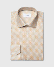Load image into Gallery viewer, ETON 10001485645 ORANGE-LATTE PRINT SLIM SC SHIRT

