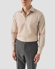 Load image into Gallery viewer, ETON 10001485645 ORANGE-LATTE PRINT SLIM SC SHIRT
