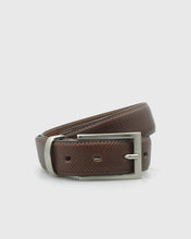 Load image into Gallery viewer, VINCENT&amp; FRANKS 609P ITA BRANDY PERFORATED LEATHER BELT
