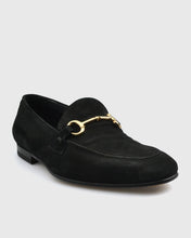 Load image into Gallery viewer, VINCENT &amp; FRANKS S23VF-G SU BLACK SUEDE LOAFER
