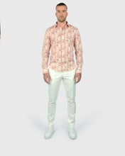 Load image into Gallery viewer, VINCENT &amp; FRANKS W2303632243B APRICOT LIBERTY PRINT SLIM SC SHIRT
