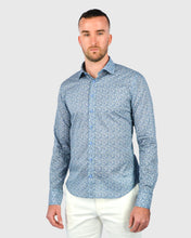 Load image into Gallery viewer, VINCENT &amp; FRANKS W2303639010R BLUE LIBERTY PRINT SLIM SC SHIRT
