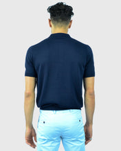 Load image into Gallery viewer, TOMBOLINI WM3SZMFL-TB SS NAVY KNITED POLO
