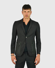 Load image into Gallery viewer, KARL LAGERFELD 155246 BLACK MILITARY JACKET
