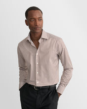Load image into Gallery viewer, ETON BROWN STRIPE TWILL SLIM SC SHIRT 10001517357
