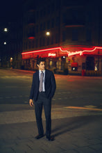 Load image into Gallery viewer, ETON WHITE PIN COLLAR BLUE STRIPE TWILL SLIM SC SHIRT 1000154122545
