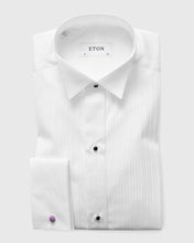 Load image into Gallery viewer, ETON 6315305100 WHITE FRENCH CUFF SLIM PLISSE TUXEDO EVENING SHIRT
