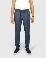 Load image into Gallery viewer, FRANCKINO SARTORIA FSS24 LIN2 SLUB JOGGER - NAVY TROUSER
