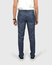 Load image into Gallery viewer, FRANCKINO SARTORIA FSS24 LIN2 SLUB JOGGER - NAVY TROUSER
