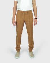 Load image into Gallery viewer, FRANCKINO SARTORIA FSS24 LIN3 SLUB JOGGER - RUST TROUSER
