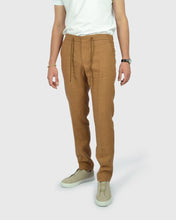 Load image into Gallery viewer, FRANCKINO SARTORIA FSS24 LIN3 SLUB JOGGER - RUST TROUSER
