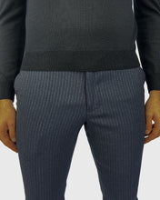 Load image into Gallery viewer, VINCENT &amp; FRANKS S2118033/4 BLUE PIN STRIPE SLIM TROUSER
