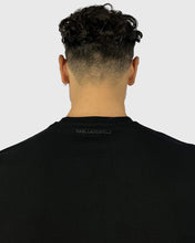 Load image into Gallery viewer, KARL LAGERFELD 755055 SS BLACK CREW T-SHIRT
