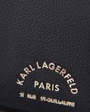 Load image into Gallery viewer, KARL LAGERFELD 8015930-990 BLACK CALF LEATHER TRAVEL BAG
