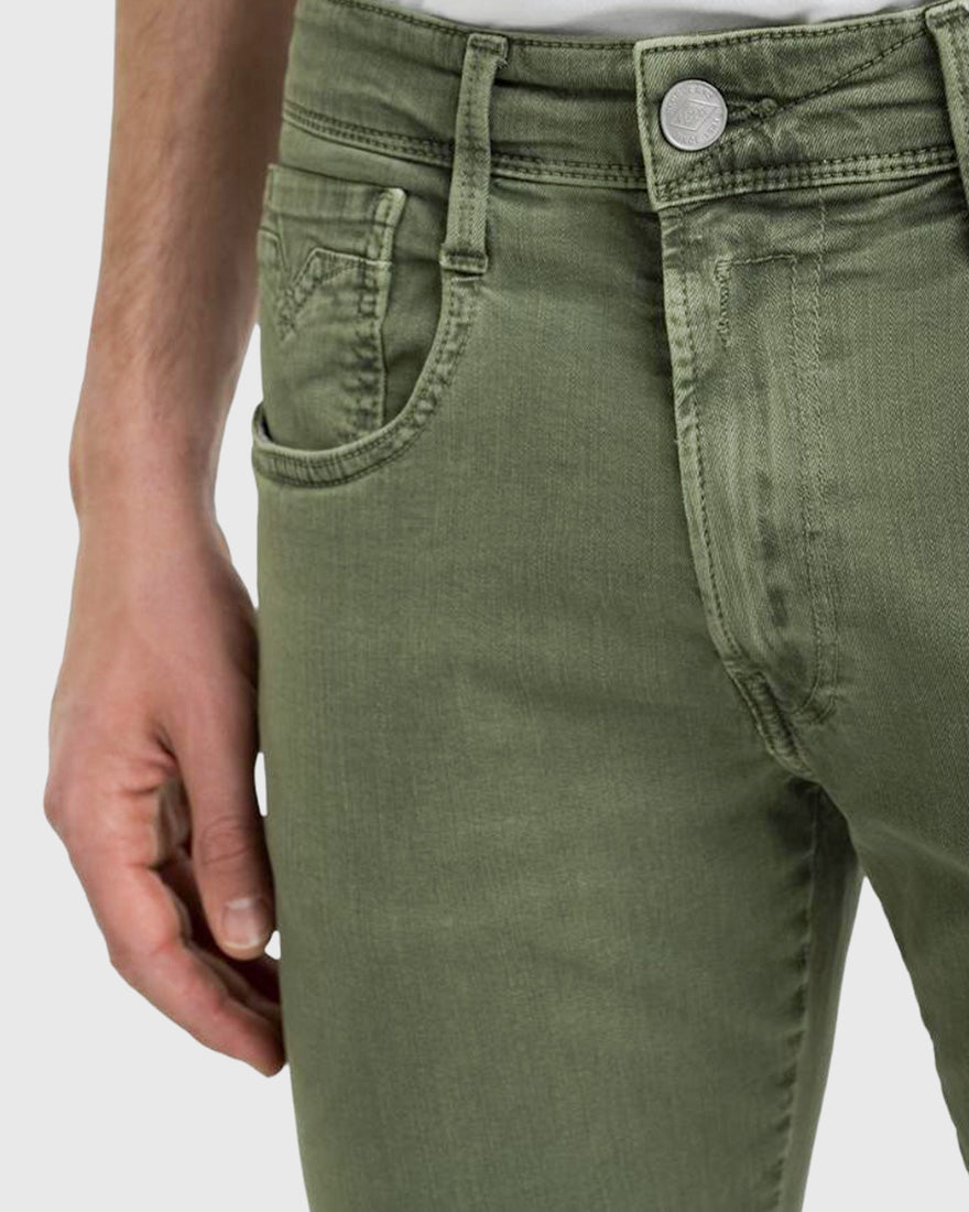 REPLAY R3978121914Y GREEN ANBASS X-LITE JEANS
