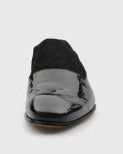 Load image into Gallery viewer, VINCENT &amp; FRANKS VFS25LO SUEDE &amp; PATENT BLACK LOAFER
