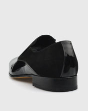 Load image into Gallery viewer, VINCENT &amp; FRANKS VFS25LO SUEDE &amp; PATENT BLACK LOAFER
