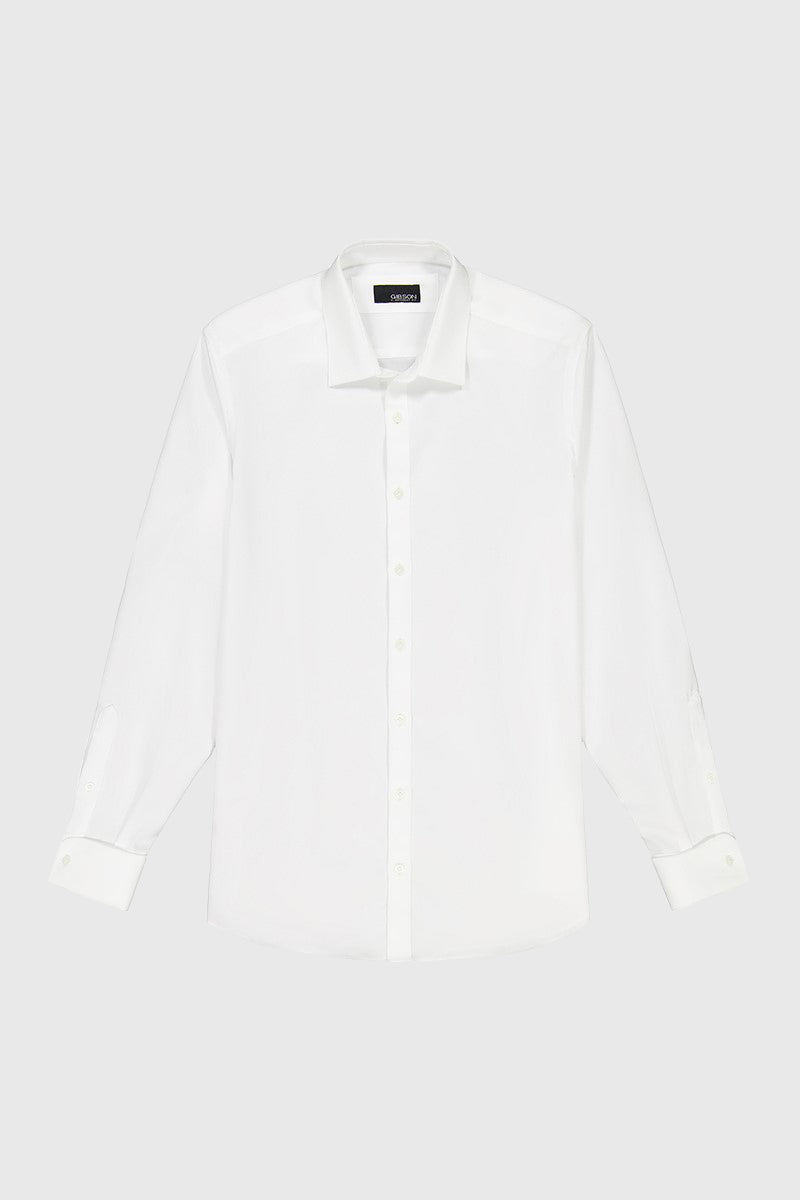 GIBSON ARCHIE FGB019 WHITE WB FRENCH CUFF TUX SHIRT