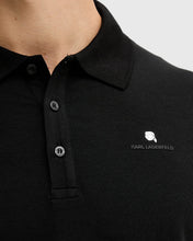 Load image into Gallery viewer, KARL LAGERFELD 745022.554235 SS BLACK POLO
