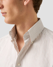 Load image into Gallery viewer, ETON 100013463 SAND STRIPE BUTTON-DOWN COLLAR TWILL SLIM SHIRT
