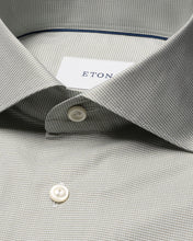 Load image into Gallery viewer, ETON 10001398065 GREEN MICRO-CHECK TWILL SLIM SHIRT
