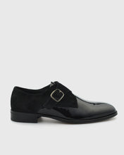 Load image into Gallery viewer, VINCENT &amp; FRANKS VFW23MS BLACK SHINY PATENT MONK STRAP SHOE
