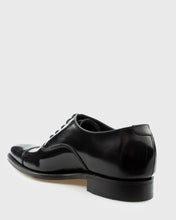 Load image into Gallery viewer, LOAKE SMITH BLACK POLISHED GOODYEAR WELTED OXFORD SHOE

