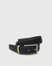 Load image into Gallery viewer, VINCENT&amp; FRANKS / ROUGE 609B ITA BLACK LEATHER BELT
