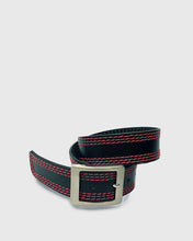 Load image into Gallery viewer, VINCENT&amp; FRANKS / ROUGE 693 ITA ST BLACK LEATHER BELT
