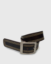 Load image into Gallery viewer, VINCENT&amp; FRANKS / ROUGE 693 ITA ST BROWN LEATHER BELT
