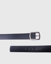 Load image into Gallery viewer, VINCENT&amp; FRANKS / ROUGE 622A ITA BLACK PERFORATED LEATHER BELT

